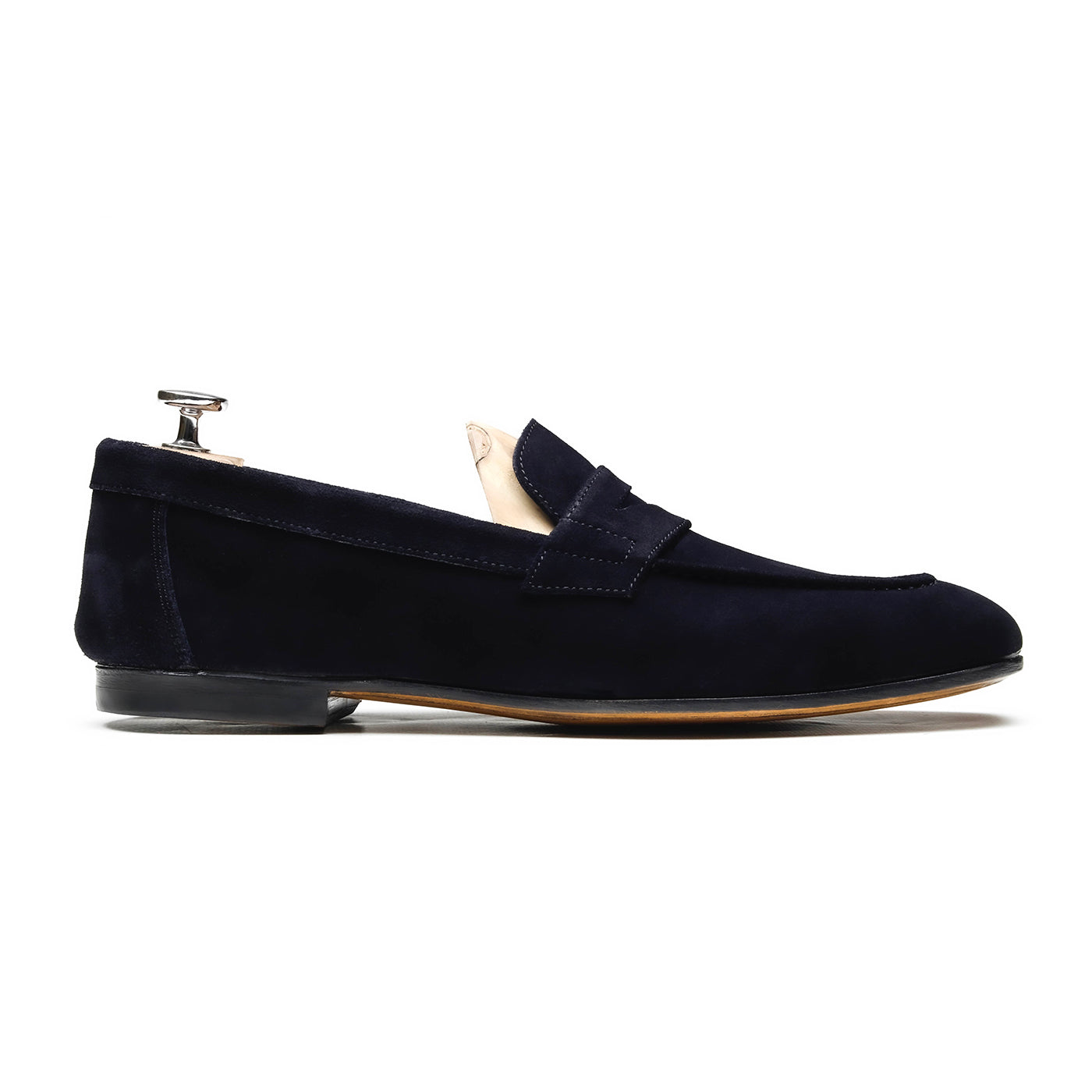 HAMBOURG - Chaussures homme Loafer (Mocassin) Daim bleu