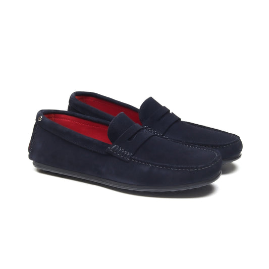 Max - Chaussures homme Car Shoes Daim Bleu