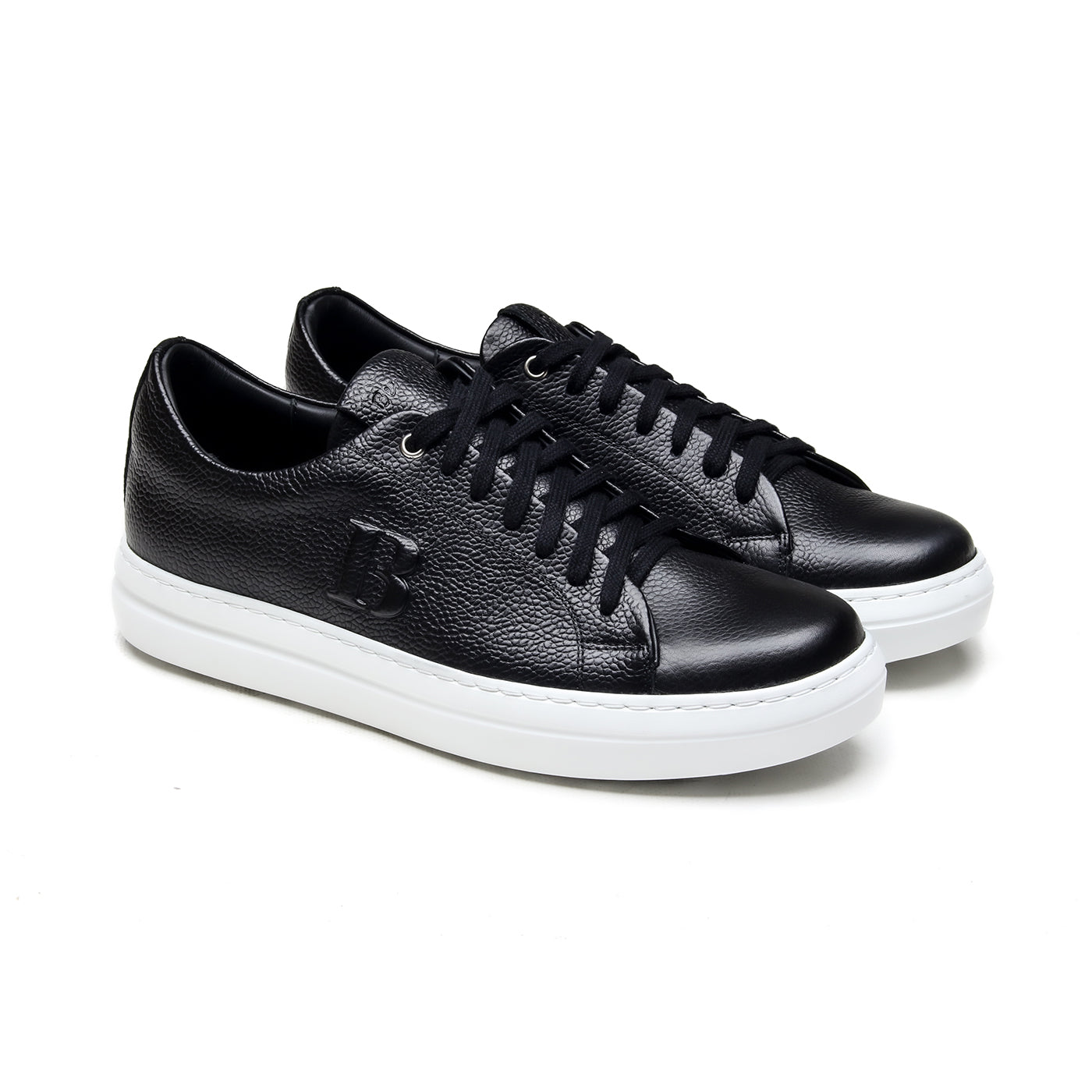 XIMON - Chaussures homme Sneaker Grainé Noir